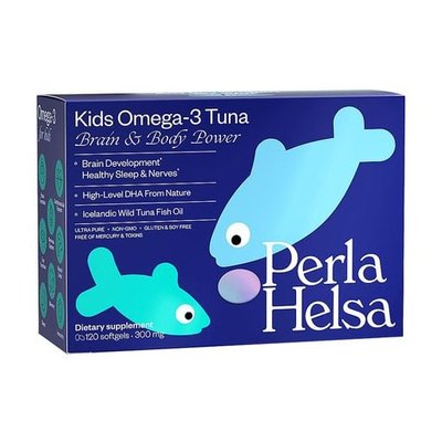 Perla Helsa Kids Omega-3 Tuna Brain & Body 120 шт (Омега-3 з тунця, з DHA-формулою) 2100-9 фото