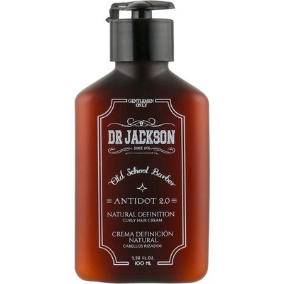 Dr Jackson Gentlemen Only Old School Barber Antidot 2.0 Natural Definition Curly 100 ml (Крем-гель для волосся "Відновлення балансу, вирівнювання в'юнкого волосся") 7217 фото