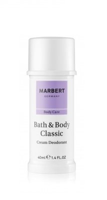 Marbert Bath & Body Classic Cream Deodorant 40 ml (Крем-дезодорант для тривалого захисту) 5608 фото