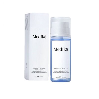 MEDIK8 PRESS & CLEAR 150 ml (Відлущувальний ВНА-тонік з 2% інкапсульованою саліциловою кислотою) 6462 фото