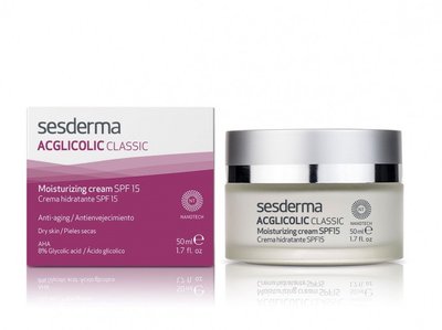SesDerma Acglicolic Classic Moisturizing Cream SPF 15 50 ml (Зволожуючий денний крем для обличчя) 5638 фото