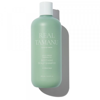 Rated Green Real Tamanu Cold Pressed Tamanu Oil Soothing Scalp Shampoo 400 мл (Заспокійливий шампунь) 3363 фото