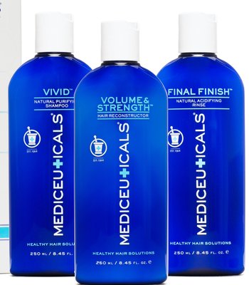 Mediceuticals Healthy Hair Kit (Vivid 250 ml - Volume&Strength 250ml - Final Finish 250 ml) (Набір для здорового волосся) 2991 фото