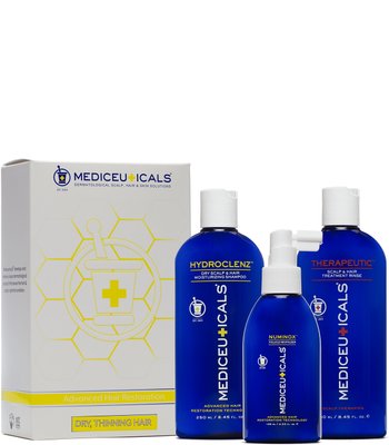 Mediceuticals Hair Restoration Kit Dry 3pc (Hydroclenz 250 ml - Numinox 125 ml - Therapeutic 250 ml) (Набір для стимуляції росту волосся для чоловіків) 3000 фото